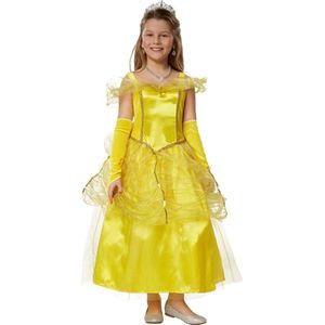 dressforfun - Meisjeskostuum prinses Belle 116 (5-6y) - verkleedkleding kostuum halloween verkleden feestkleding carnavalskleding carnaval feestkledij partykleding - 301732