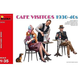 1:35 MiniArt 38058 Cafe Visitors 1930-40s Plastic Modelbouwpakket