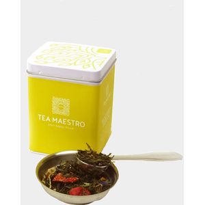 Dutch Tea Maestro - Blikje losse thee - Groene en witte thee fruit - 80 gram - Thee Cadeau