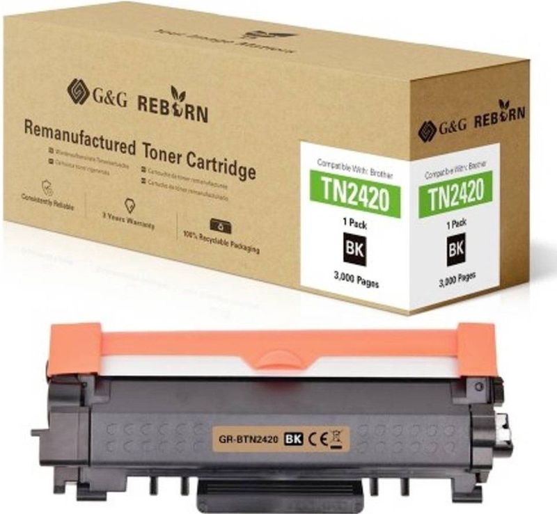 G&G - TN-2420 - Toner - Zwart - 3000 Bladzijden