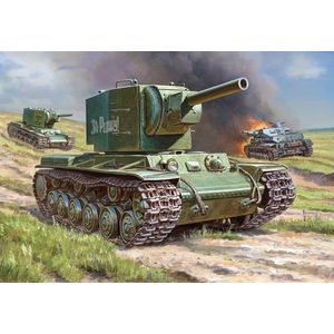 Zvezda - Soviet Tank Kv-2 (Zve6202) - modelbouwsets, hobbybouwspeelgoed voor kinderen, modelverf en accessoires