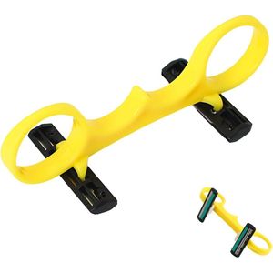 Daity Snelle tondeuse voor kaal haar, handmatige tondeuse voor mannen, zelfzorg-trimmerset voor hoofd, baard en lichaam, snelle dubbele kop, geschikt voor thuis en op reis (1 stuk)