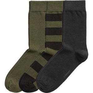 Bjorn Borg - Core 3-Pack Sokken Groen Zwart - Heren - Maat 36-40 -