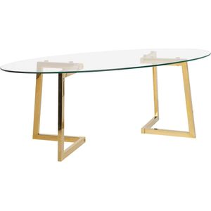 FRESNO - Salontafel - Goud - Glas
