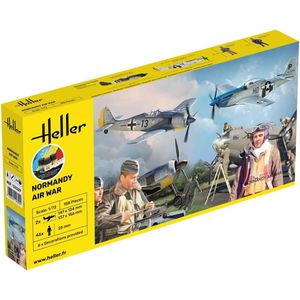 1:72 Heller 52329 Normandy Air War - 2 Planes and Figures - Starter Kit Plastic Modelbouwpakket