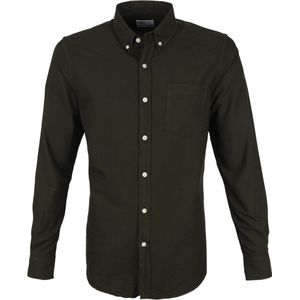 Colorful Standard - Overhemd Donkergroen - XL - Heren - Modern-fit
