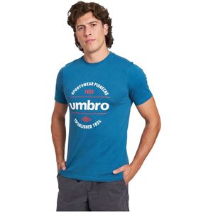 Umbro - Circular Graphic - T-shirt - Blauw - Korte Mouwen