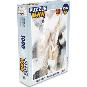 Puzzel Abstract - Gold - Design - Luxe - Legpuzzel - Puzzel 1000 stukjes volwassenen