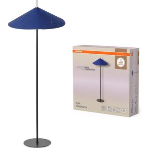 OSRAM Decor Flip Vloerlamp E14 Blauw 500mm, Vloerlamp, Vilt, Staal, met verstelbare lampenkap