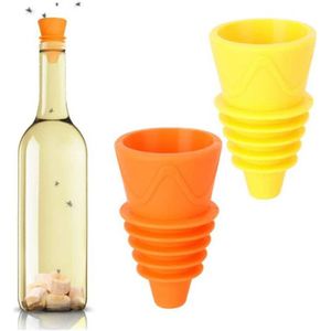 Actie4you® - Vliegenvanger - Vliegenverjager voor op Tafel - Vliegjes Bestrijden - Fruitvliegjes Vanger - Siliconen - Fruitvliegjes Vallen - 2 Stuks