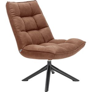 Draaifauteuil Liam in cowboy 215 cognac