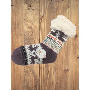 wintersok met fleece voering en anti-slip - sinterklaas - kerst