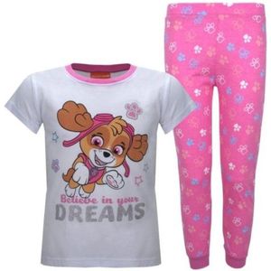 Paw Patrol pyjama - roze met wit - PAW pyama - maat 92/98
