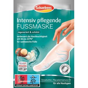 Schaebens Voetmasker sokken intensieve verzorging met sheaboter & macadamia (1 paar)