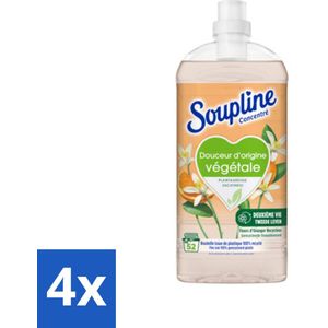 Soupline - Wasverzachter - Oranjebloesem - 52 Wasbeurten - 1.3L - Voordeelverpakking - 4 stuks