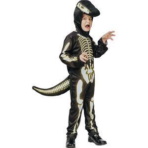 LUCIDA - Skeletkostuum Dinosaurus voor kinderen - XS 92/104 (3-4 jaar)