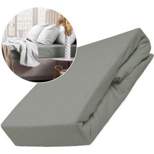 Hoeslaken Terry 200x220 cm met Elastiek - Diverse Kleuren