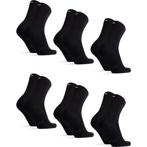DANISH ENDURANCE - Klassieke Bamboe Viscose Sokken - Zwart - 6-paar