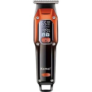 Kemei KM 273 - Draadloze Tondeuse & Trimmer - Rood