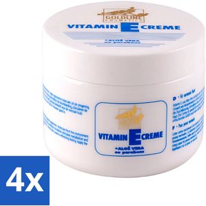 Goldline - Bodycrème - Vitamine-E & Aloë Vera - Normale Huid - Hydraterend - 250 ml - Voordeelverpakking - 4 stuks