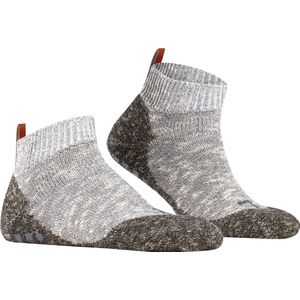 FALKE Lodge Homepads heren huissokken (laag model) - grijs (light greymel.) - Maat: 43-44