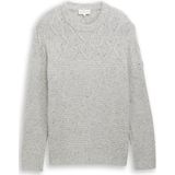 TOM TAILOR - Trui - Grijs - Gebreide Truien