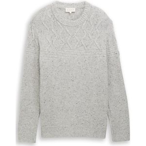 TOM TAILOR - Trui - Grijs - Gebreide Truien