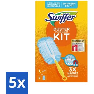 Swiffer Duster Kit - Stofdoekjes - 1 Handvat & 7 Navuldoekjes - Bulkverpakking - 5 stuks