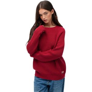 Superdry - Ribgebreide trui met relaxte pasvorm - Dames - Sweaters