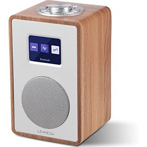 DAB/DAB+ en FM Digitale Radio met Bluetooth, Dubbelen Alarm en Kleurendisplay