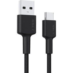 Aukey - CB-CA2 - USB-kabel - Zwart - 2 m - USB 3.2 Gen 1