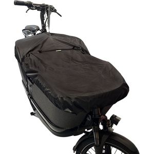 Maxxcovers Bakfiets Beschermhoes - Front Cover Cargo 2 Wieler – Universeel toepasbaar- Zwart