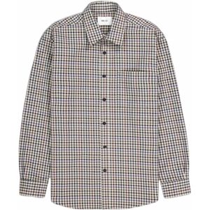 Shirt NN07 Men Deon Khaki Check-L