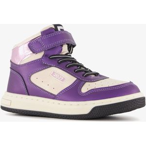 Blue Box hoge meisjes sneakers paars wit - Maat 33