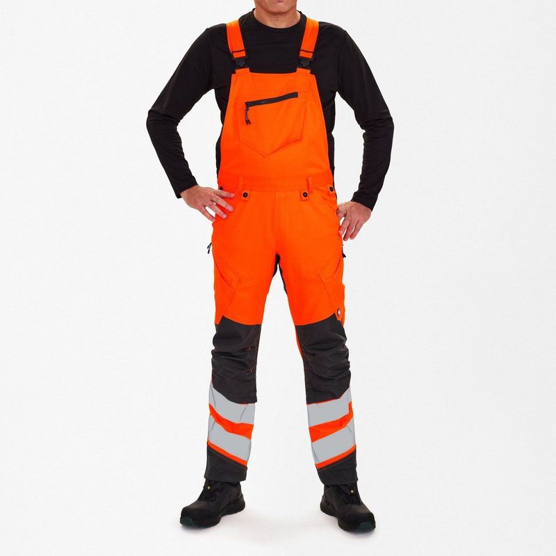 Engel Safety - 3544-314 - Amerikaanse Overall - Hi-vis Orange / Anthracite Grey