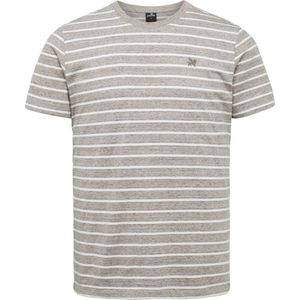 Vanguard - T-Shirt Strepen Bruin - Heren - Maat L - Regular-fit