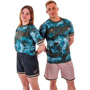 Proma Sports - Performance Shirt - Camo Khaki - 116/128 - ESPORTS / FOOTBALL Tenue - Kinderen - Volwassenen - Unisex - Teamsports - Fitnessshirt - Voetbalshirt - Tennisshirt - Padelshirt - Gamingshirt - Virtual Sim Racing F1 GT