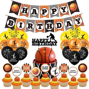 45delige-  Basketbal thema verjaardagsfeestje decoratieset