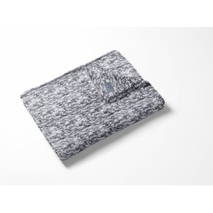 Linnick Flanel Fleece Deken Bont Rabbit - zilver grey - 140x200cm - Plaid