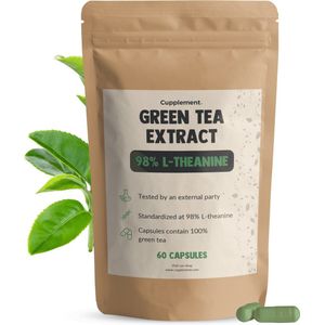 Cupplement Green Tea Extract 500mg 60 Capsules - 98% L-Theanine – Vetstofwisseling