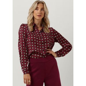 Liu Jo Camica Ts M/l Chiffon Stam Dames - Jurken - Bordeaux - Maat 34