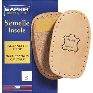 Saphir Talonette hiel hak verhoger leer op kurk - maat 1- 35 - 37, 10 mm dik