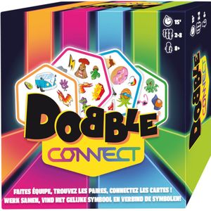 Dobble Connect Kaartspel - Snelste teamspel voor 2-8 spelers vanaf 8 jaar