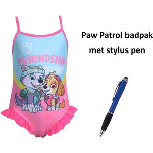 Paw Patrol - Nickelodeon - Badpak - Zwempak met Skye en Everest. Maat 98/104 cm - 3/4 jaar. Met 1 Stylus Pen.