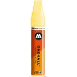 Molotow ONE4ALL 15mm Acryl Marker - Lichtgeel - Geschikt voor vele oppervlaktes zoals canvas, hout, steen, keramiek, plastic, glas, papier, leer...