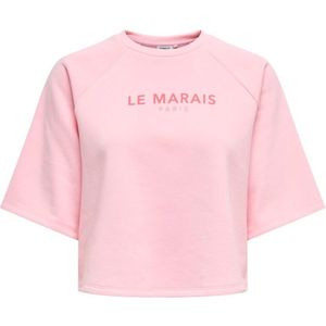 Kids ONLY zomer shirt meisjes - print - roze - Kogcora