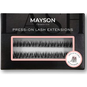 Press-on Lashes - Voorgelijmde Wimperextensions - Blijft 5/7 Dagen Zitten - Aanbrengen in 3 Minuten - Geen Wimperlijm Nodig - Makkelijk te Verwijderen - Wispy Lash
