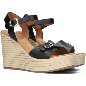 Unisa Melao Sandalen - Met Sleehak - Dames - Zwart - Maat 41