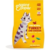 Edgard & Cooper Kattenvoer - Graanvrij - Verse Kalkoen & Kip - 2kg