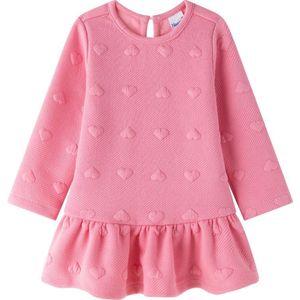 Newness - jurk - roze - hartjes - maat 68/74